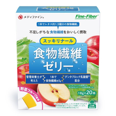 Fine Japan Fruit Jelly Stick Дієтична добавка вітамінне желе з клітковиною та лактобактеріями