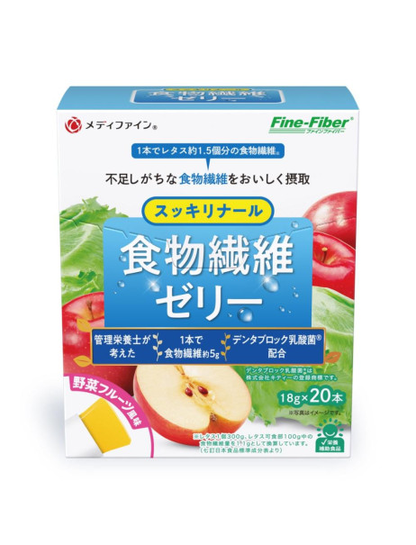 Fine Japan Fruit Jelly Stick Дієтична добавка вітамінне желе з клітковиною та лактобактеріями