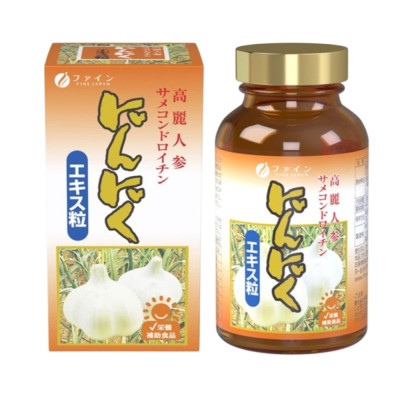 Fine Japan Garlic Extract Дієтична добавка комплекс для зміцнення здоровʼя з екстрактом часнику