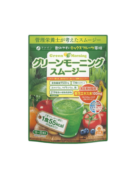 Fine Japan Green Morning Smoothie Дієтична добавка зелений ранковий смузі