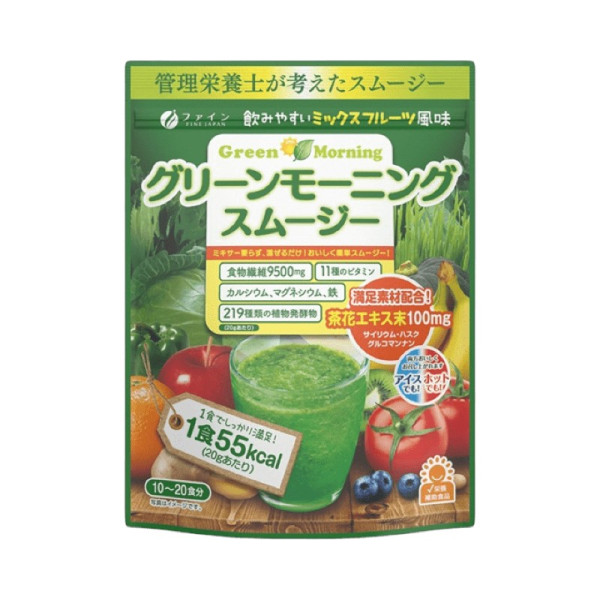 Fine Japan Green Morning Smoothie Диетическая добавка зеленый утренний смузи