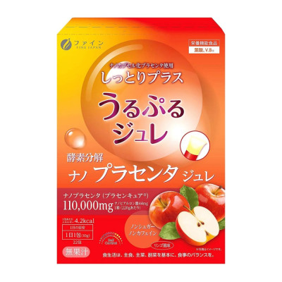 Fine Japan Placenta Jelly Дієтична добавка плацента з яблучним смаком