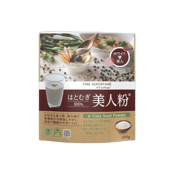 Fine Japan Superfood Coix Seeds Powder Диетическая добавка порошок семян коикса