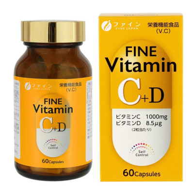 Fine Japan Vitamin C+D Диетическая добавка витамин C+D