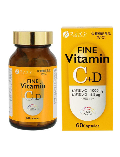 Fine Japan Vitamin C+D Диетическая добавка витамин C+D