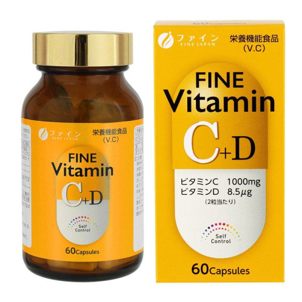 Fine Japan Vitamin C+D Диетическая добавка витамин C+D