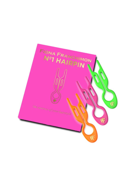Fiona Franchimon No. 1 Hairpin Set Ibiza Collection Strawberry Pink, Apple Green, Tangerine Orange Набор шпилек (ярко-розовый, салатовый, оранжевый)