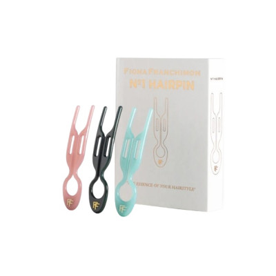 Fiona Franchimon No. 1 Hairpin Combi box Copenhagen Collection Emerald Green, Shell Pink, Tantalizing Blue Набор шпилек (изумрудный, розовый, тиффани)