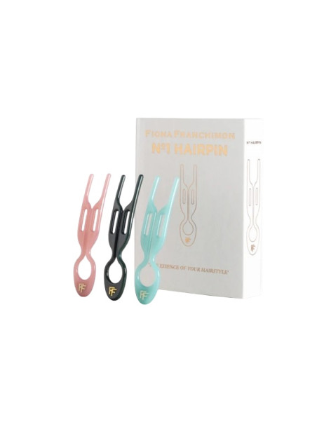 Fiona Franchimon No. 1 Hairpin Combi box Copenhagen Collection Emerald Green, Shell Pink, Tantalizing Blue Набор шпилек (изумрудный, розовый, тиффани)