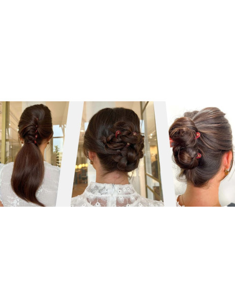 Fiona Franchimon No. 1 Hairpin Ruby Red 3 per box Набор из 3-х шпилек рубинового цвета