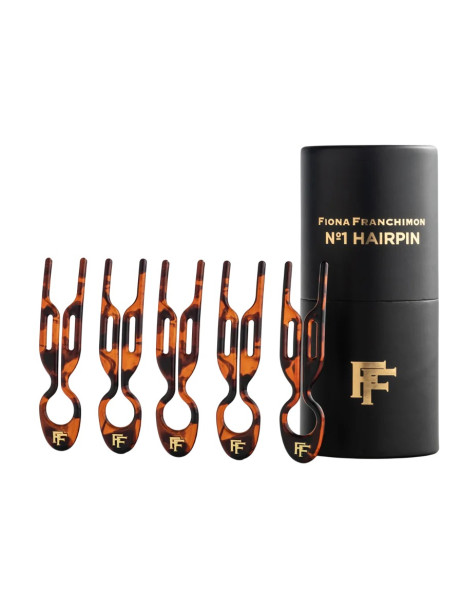 Fiona Franchimon No. 1 Hairpin Classic Havana 5 per box Набор из 5-ти шпилек в тубусе