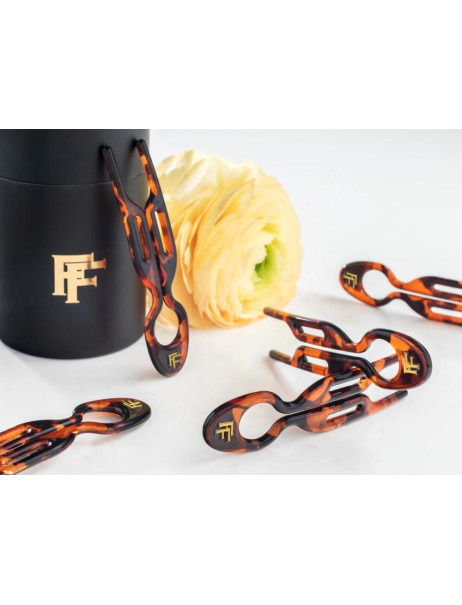 Fiona Franchimon No. 1 Hairpin Classic Havana 5 per box Набор из 5-ти шпилек в тубусе