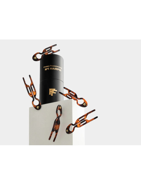 Fiona Franchimon No. 1 Hairpin Classic Havana 5 per box Набор из 5-ти шпилек в тубусе