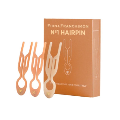 Fiona Franchimon No. 1 Hairpin Set Los Angeles Collection Peach Fuzz, Rose & Soft Beige Набор из 3-х шпилек (персиковый, чайно-розовый, бежевый)