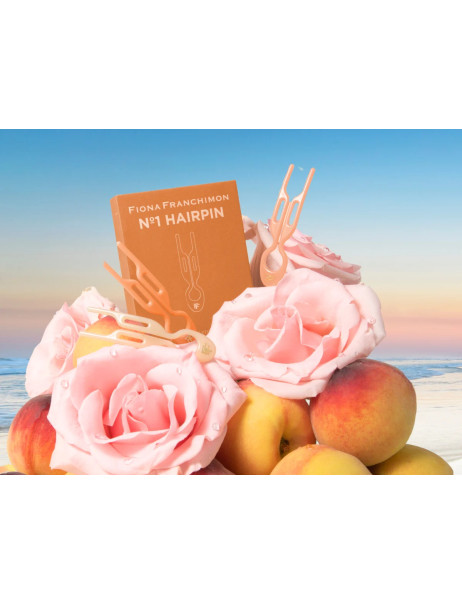Fiona Franchimon No. 1 Hairpin Set Los Angeles Collection Peach Fuzz, Rose & Soft Beige Набор из 3-х шпилек (персиковый, чайно-розовый, бежевый)