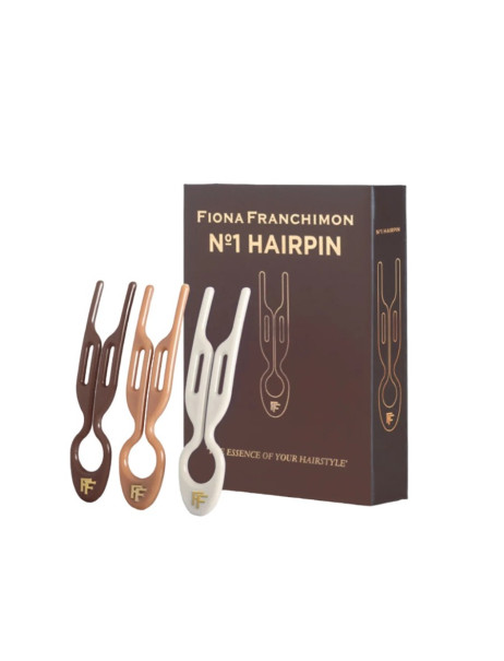 Fiona Franchimon No. 1 Hairpin Set Milano Collection Mochaccino, Cream White & Smooth Caramel Набор из 3-х шпилек (моккачино, молочный, карамельный)