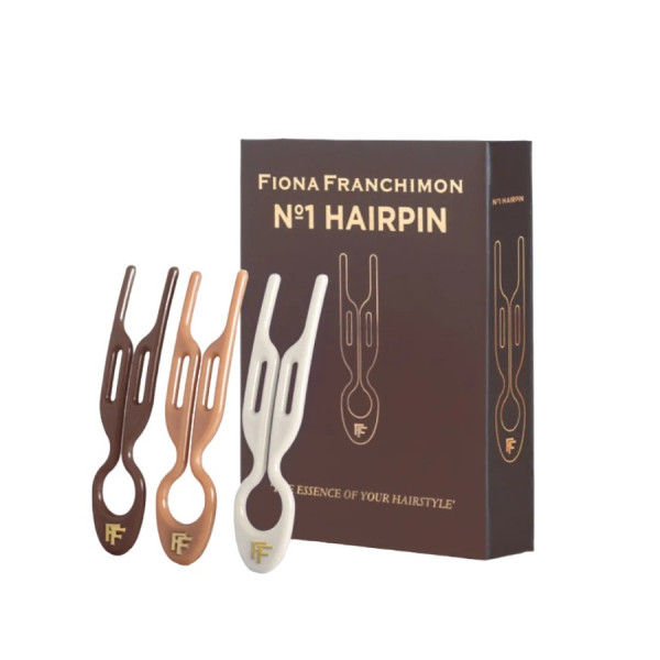 Fiona Franchimon No. 1 Hairpin Set Milano Collection Mochaccino, Cream White & Smooth Caramel Набор из 3-х шпилек (моккачино, молочный, карамельный)
