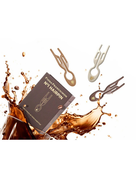 Fiona Franchimon No. 1 Hairpin Set Milano Collection Mochaccino, Cream White & Smooth Caramel Набор из 3-х шпилек (моккачино, молочный, карамельный)