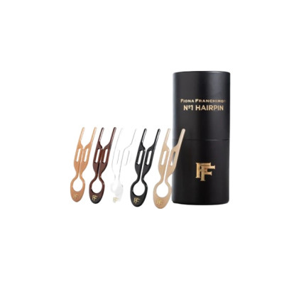 Fiona Franchimon No. 1 Hairpin Bestseller Collection Black, Brown, Transparent, Soft Beige,  Satin Sand Набор шпилек Коллекция бестселлеров в тубусе