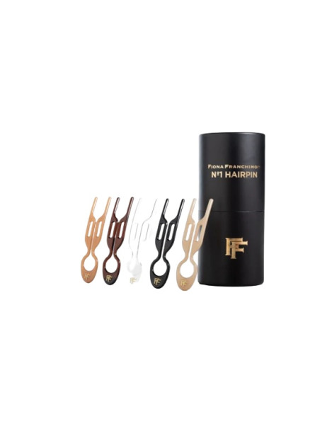 Fiona Franchimon No. 1 Hairpin Bestseller Collection Black, Brown, Transparent, Soft Beige, Satin Sand Набор шпилек Коллекция бестселлеров в тубусе