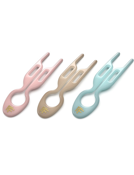 Fiona Franchimon No. 1 Hairpin Combi box Miami Collection Seashell Pink, Soft Beige, Tantalizing Blue Набор шпилек (розовый, бежевый, тиффани)