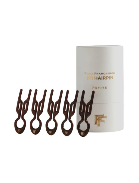 Fiona Franchimon No. 1 Hairpin Petite Brown 5 per box Набор из 5-ти маленьких шпилек коричневого цвета в тубусе