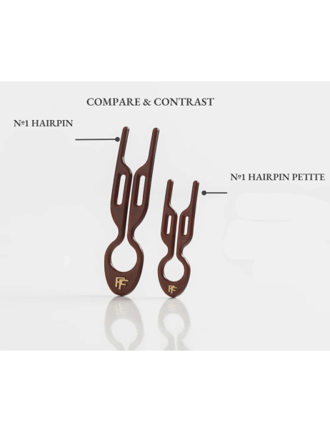 Fiona Franchimon No. 1 Hairpin Petite Brown 5 per box Набор из 5-ти маленьких шпилек коричневого цвета в тубусе