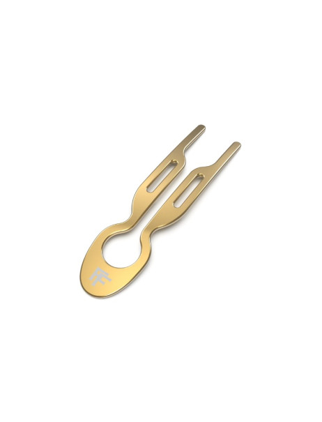 Fiona Franchimon No. 1 Hairpin Steel Yellow Gold Finish Стальная шпилька Желтое золото