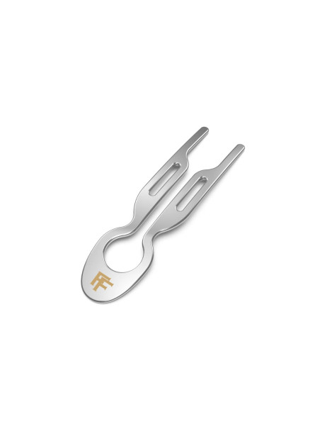 Fiona Franchimon No. 1 Hairpin Steel White Gold Finish Стальная шпилька Белое золото
