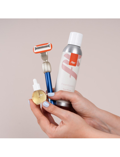 Fler The Razor Starter Set Midnight Classy and magnetic Стартовый набор средств для бритья Полночь – изысканный и магнетический