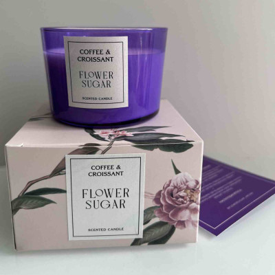 Flower Sugar Coffee&Croissant Аромасвеча