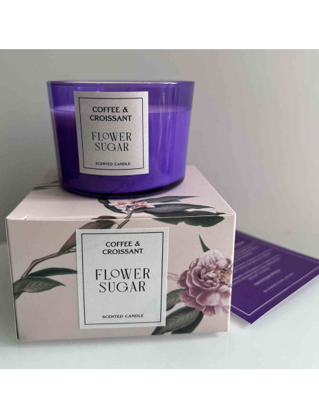 Flower Sugar Coffee&Croissant Аромасвеча