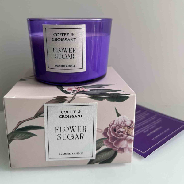 Flower Sugar Coffee&Croissant Аромасвічка