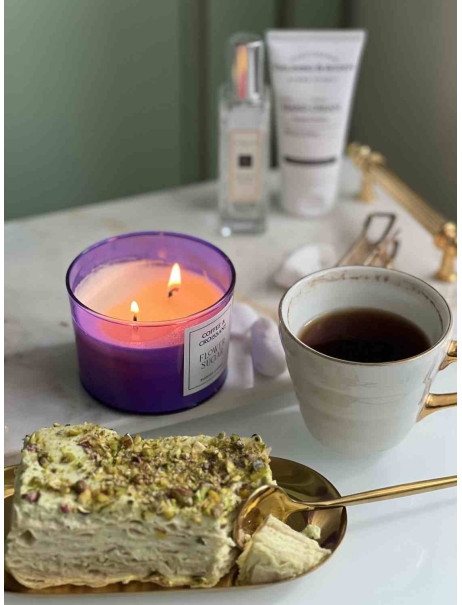 Flower Sugar Coffee&Croissant аромасвеча