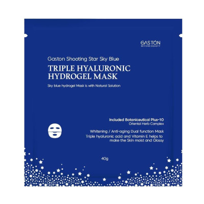 Gaston Shooting Star Sky Blue Triple Hyaluronic Hydrogel Mask Гидрогелевая маска для лица