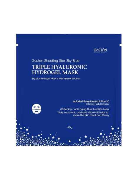 Gaston Shooting Star Sky Blue Triple Hyaluronic Hydrogel Mask Гидрогелевая маска для лица