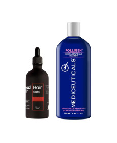 Good Hair Lotion With Minoxidil 5% And Spironolactone 1% & Mediceuticals Folligen Normal Scalp & Hair Shampoo Kombo Набор против выпадения волос - Написать отзыв