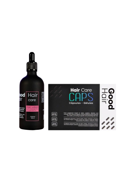 Good Hair Lotion With MinoxidiI 5% Finasteride 0,2% & Good Hair Care Caps Kombo Набір проти випадіння волосся