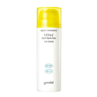 Goodal Green Tangerine Vita C Dark Spot Care Sun Serum SPF50+ PA++++ Солнцезащитная осветляющая сыворотка с витамином С