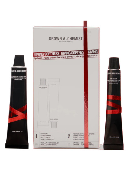 Grown Alchemist Giving Softness Lip and Hand Gift Duo Відновлюючий набір для губ і рук