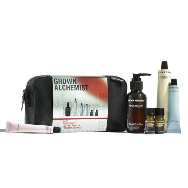 Grown Alchemist Skin Function Kit Набір для щоденної рутини за обличчям у тревел косметичці