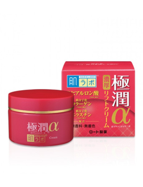 Hada Labo Gokujyun Lifting Alpha Cream Антивозрастной гиалуроновый лифтинг крем