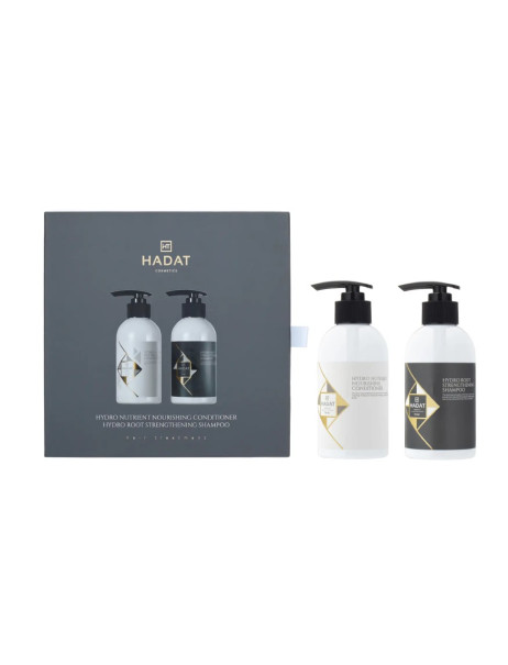 Hadat Cosmetics Duo Set Hydro Root Strengthening Shampoo & Hydro Nutrient Nourishing Conditioner Подарунковий набір для інтенсивного росту волосся