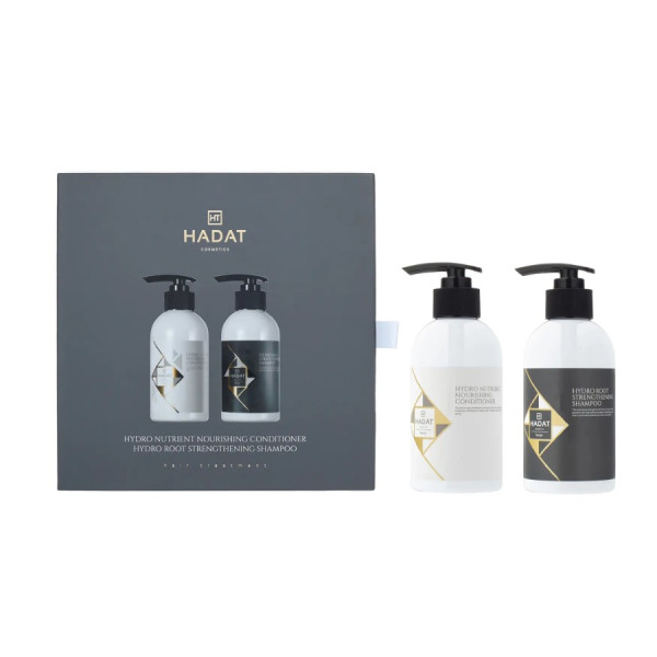 Hadat Cosmetics Duo Set Hydro Root Strengthening Shampoo & Hydro Nutrient Nourishing Conditioner Подарунковий набір для інтенсивного росту волосся