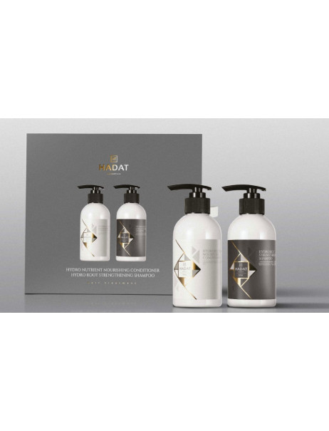 Hadat Cosmetics Duo Set Hydro Root Strengthening Shampoo & Hydro Nutrient Nourishing Conditioner Подарунковий набір для інтенсивного росту волосся
