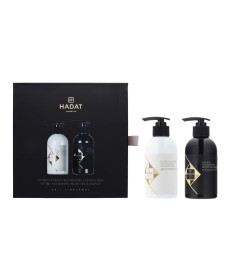 Hadat Cosmetics Duo Set Hydro Nourishing Moisture Shampoo & Hydro Nutrient Nourishing Conditioner Подарунковий набір для інтенсивного зволоження волосся - Написати відгук