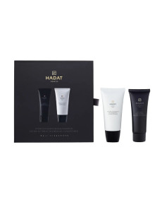 Hadat Cosmetics Mini Duo Set Hydro Intensive Repair Shampoo & Hydro Nutrient Nourishing Conditioner Подарунковий міні-набір для інтенсивного відновлення волосся - Написати відгук