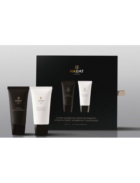 Hadat Cosmetics Mini Duo Set Hydro Nourishing Moisture Shampoo & Hydro Nutrient Nourishing Conditioner Подарунковий міні-набір для інтенсивного зволоження волосся