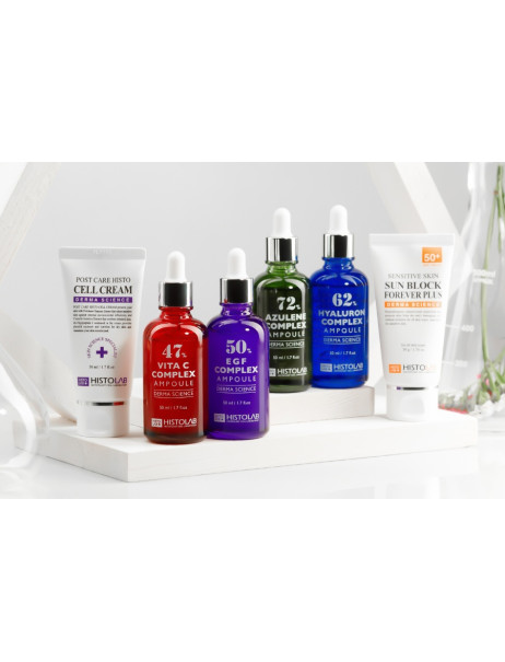Histolab Derma Science Sensitive Skin Sun Block forever plus SPF 50+/PA+++ Сонцезахисна есенція для чутливої ​​шкіри