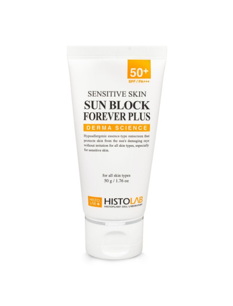 Histolab Derma Science Sensitive Skin Sun Block forever plus SPF 50+/PA+++ Сонцезахисна есенція для чутливої ​​шкіри